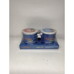 Washable Chalk Paint 2 Bags Of Powdered Chalk Blue And Orange, Just Add Water